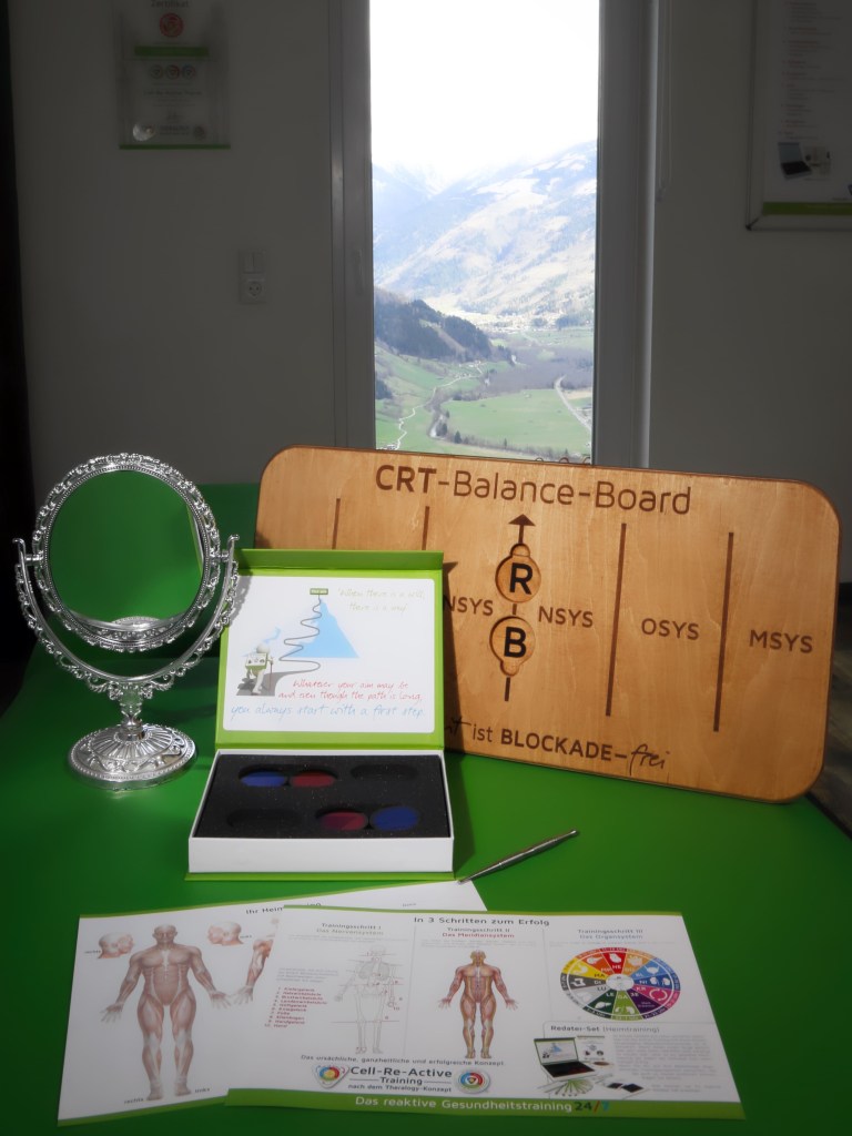 Equipment mit Redater CRT-Balance-Board Spiegel und Organsystem